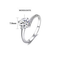 Anneau Gaurosa Femme Fantasy in Argent Moissanite MSR-040 - MSR-040